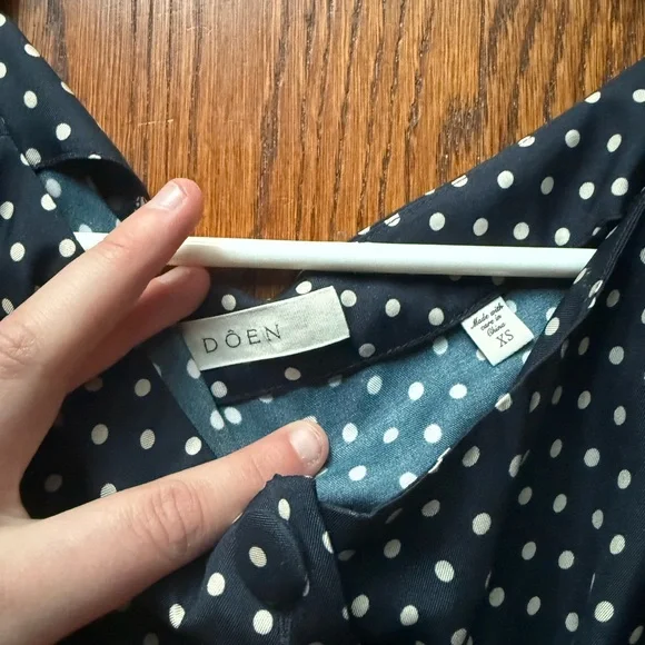 Doen Monette Dress Hepburn Polka Dot XS